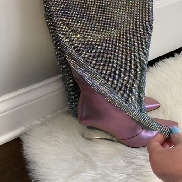 Benedetta Bruzziches Christine Crystal Mesh wedge boot‎ size 38EU - Picture 10 of 16